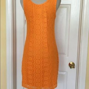Orange Lace Dress